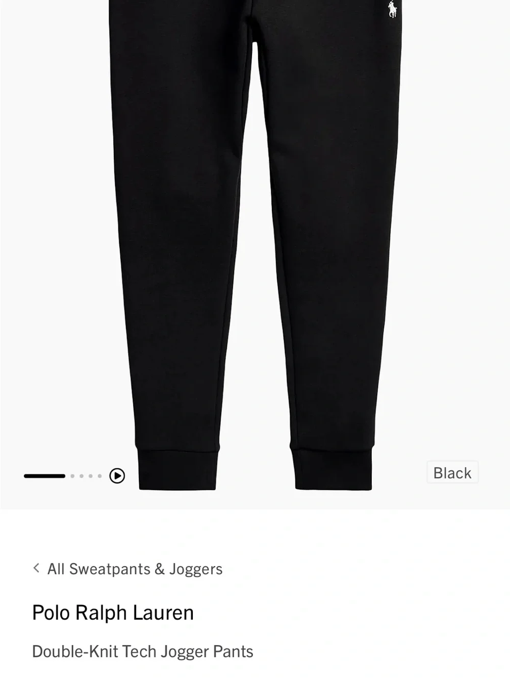 Polo Ralph lauren black joggers